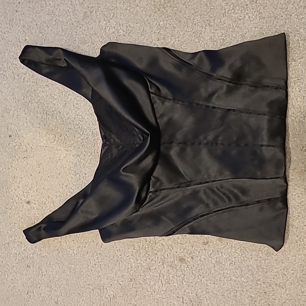 Cowl neck corset